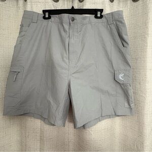 Reel Legends Men’s Cargo Shorts NWT Size XXL Light Gray Tarpon Short UPF 50